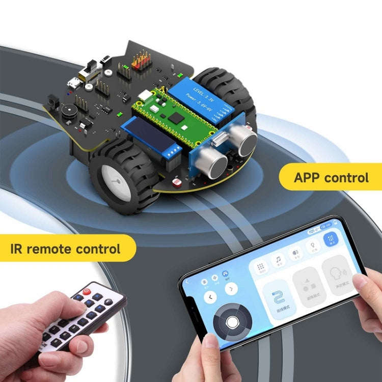 Yahboom Python Programming Smart Car Development Board Kit For Raspberry Pi Pico(Pico Robot)