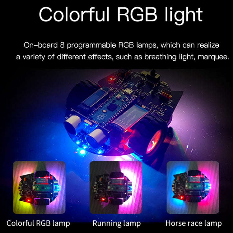 Yahboom Python Programming Smart Car Development Board Kit For Raspberry Pi Pico(Pico Robot)