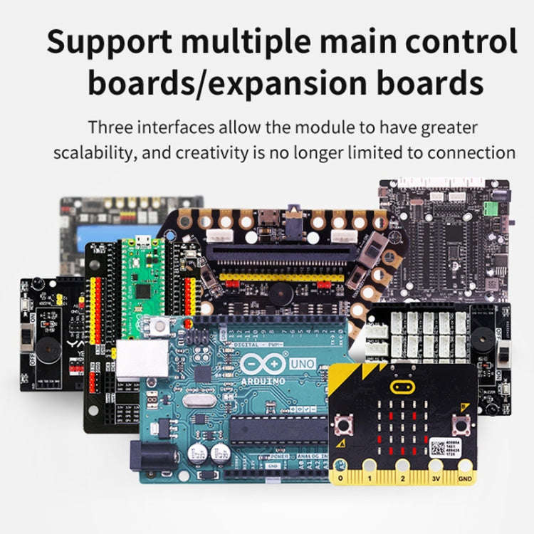 Yahboom 8-bit Full-color RGB Light Ring Module Microbit Raspberry Pi Pico Development Board