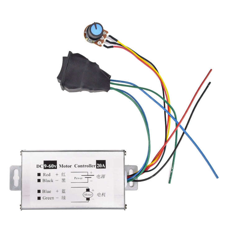 20A Forward And Reverse DC Speed Regulator 9-60V Pulse Wide Motor Driver PWM Control Board(With S...