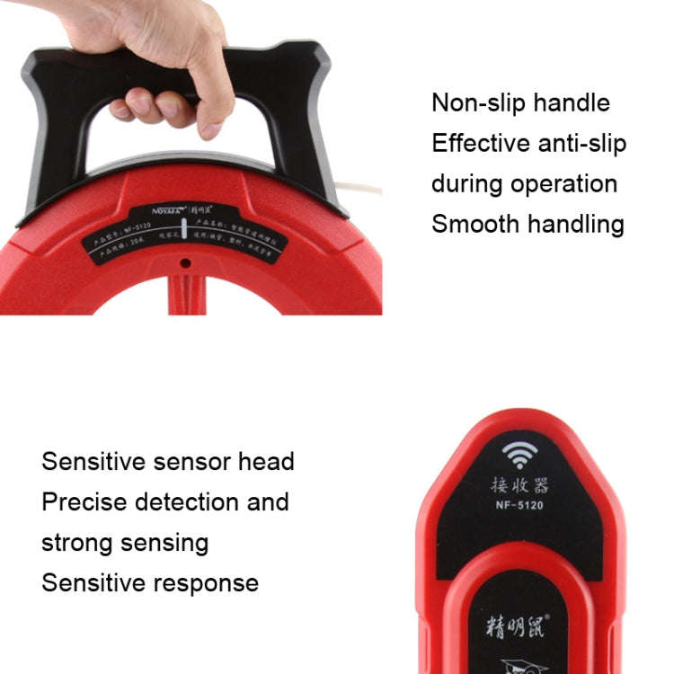 NOYAFA NF-5120 Wall Pipe Blockage Detector Pipe Blockage Detector For Iron/PVC/Cement/Steel Pipes