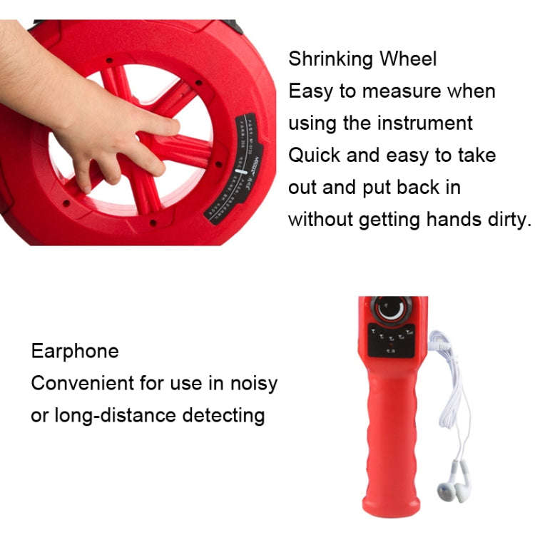 NOYAFA NF-5120 Wall Pipe Blockage Detector Pipe Blockage Detector For Iron/PVC/Cement/Steel Pipes