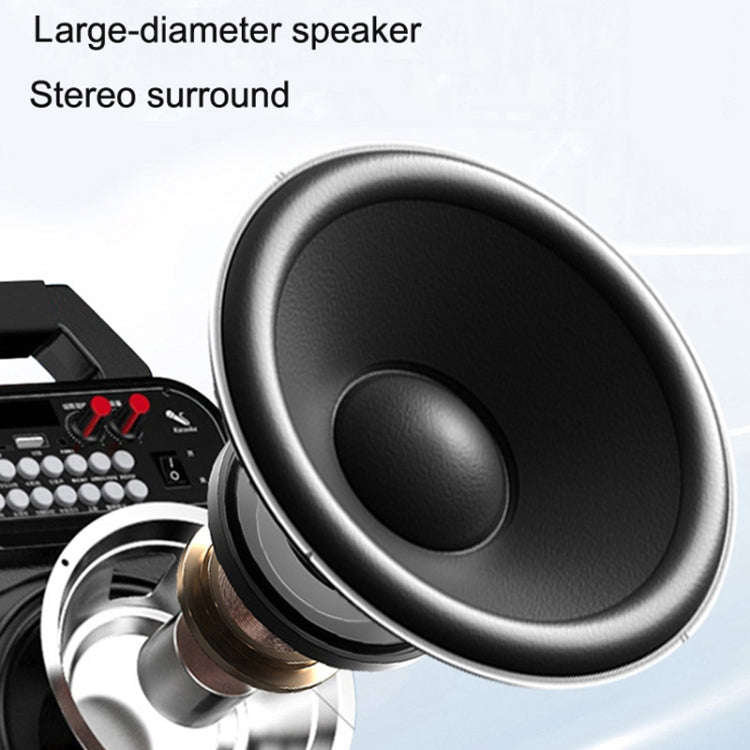 HanRongda HRD-700 Full Band Bluetooth MP3 Play Radio Station Memory Mechanical Tuning Radio(Green)