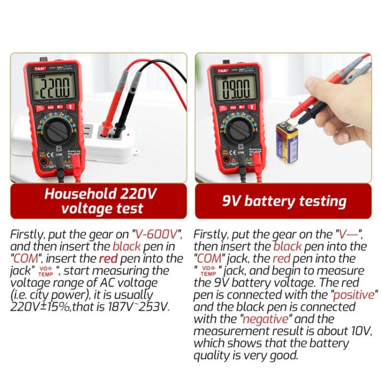TASI TA801B Automated Manual Integral Digital Multimeter High Precision Digital Display Ammeter