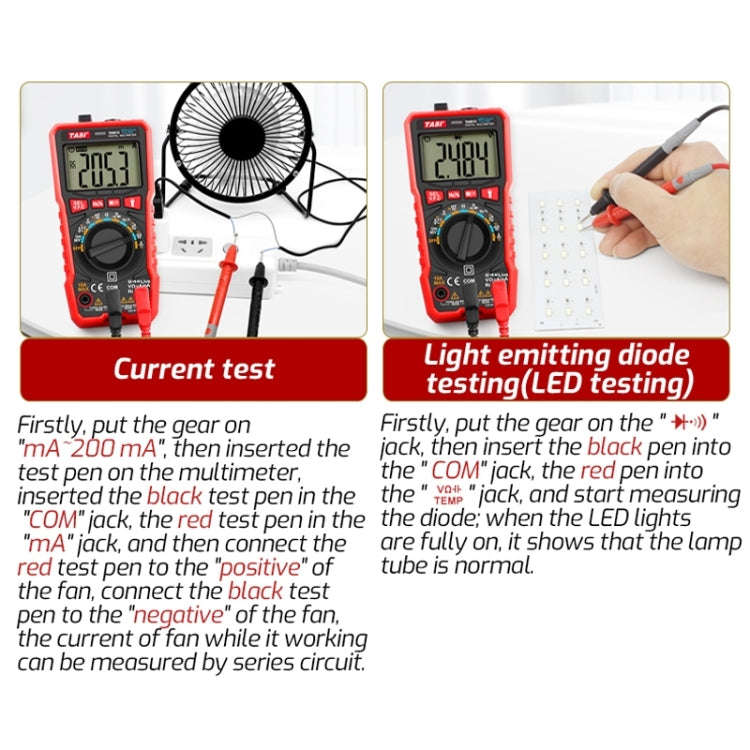 TASI TA801B Automated Manual Integral Digital Multimeter High Precision Digital Display Ammeter