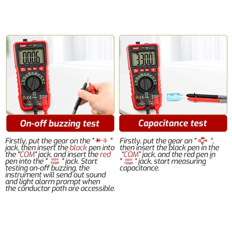 TASI TA801B Automated Manual Integral Digital Multimeter High Precision Digital Display Ammeter
