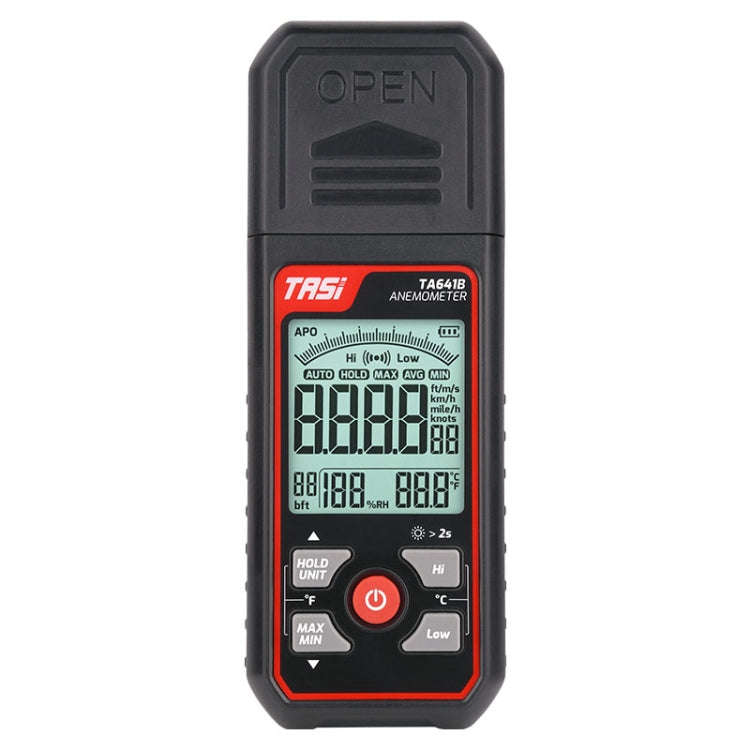 TASI TA641B High Precision Wind Speed Instrument Wind Volume Tester Handheld Wind Speed Meter