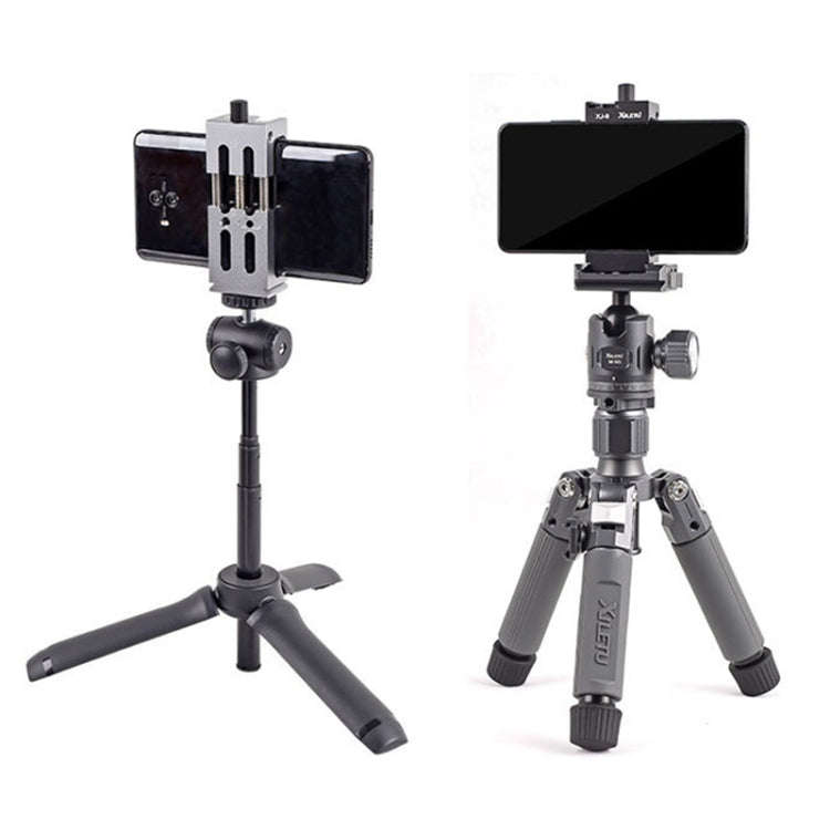XILETU XJ-8 Aluminum Alloy Camera Head Tripod Mobile Phone Clip(Red)