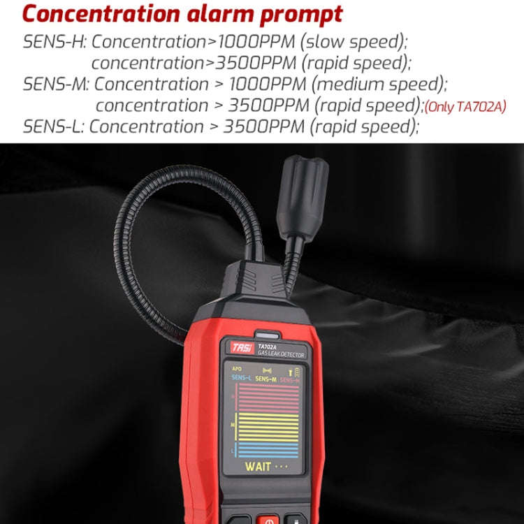 TASI TA702B Simulation Bar+Digital Display Cumbelo Gas Detector Portable Gas Testing Instrument N...