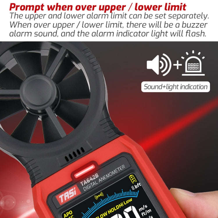 TASI TA642A Portable Digital Wind Speed Meter Air Volume Tester