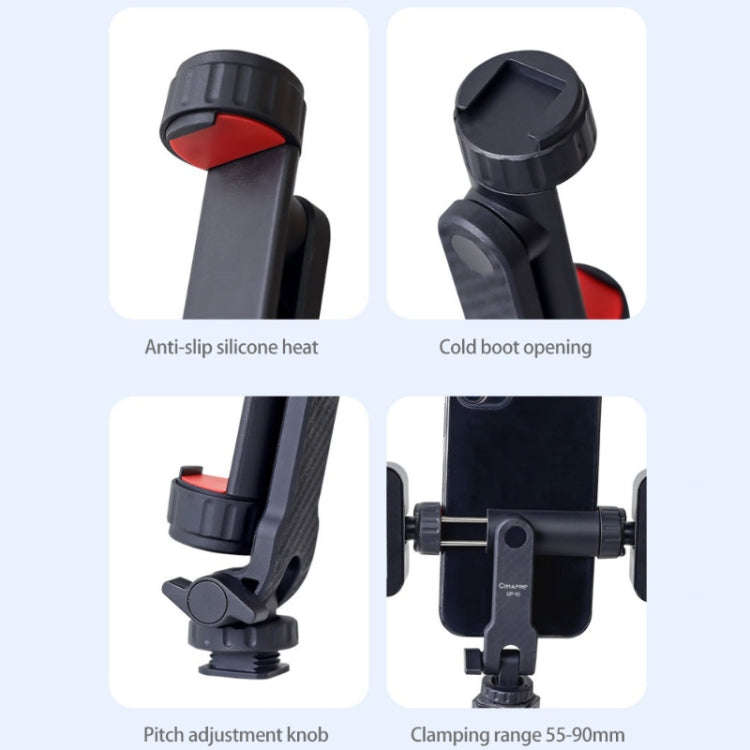 Cimapro Swivel Cold Boot Camera Phone Mount Bracket External Tripod(Black)