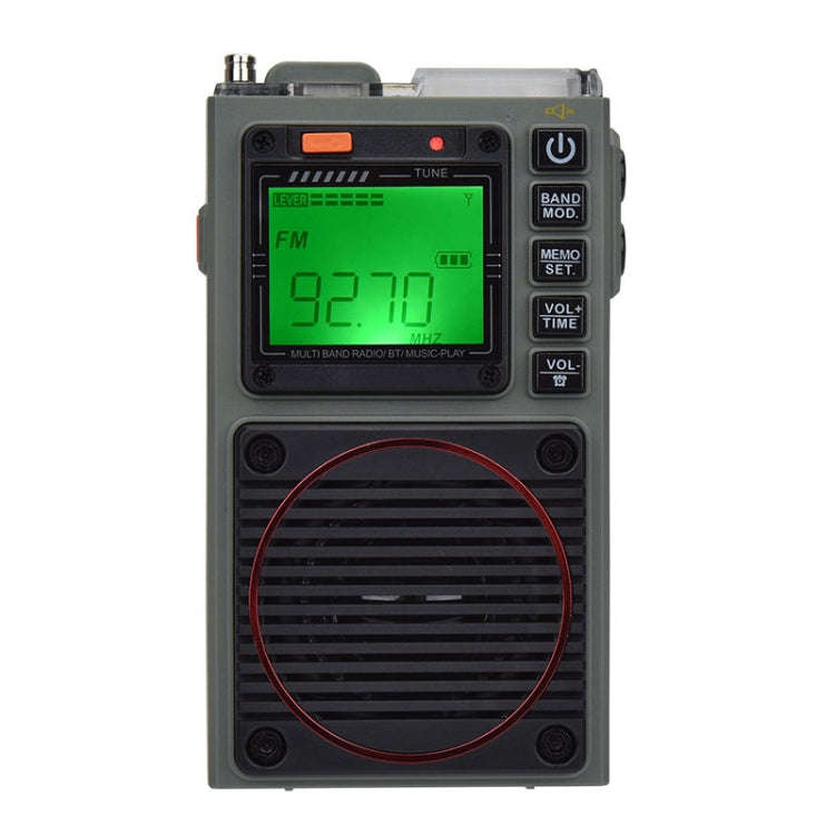 HanRongda HRD-787 High Performance Full Band Portable Bluetooth Card SOS Warning LED Lighting Rad...