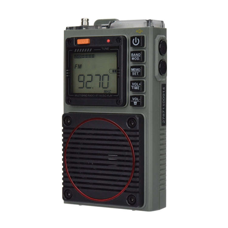 HanRongda HRD-787 High Performance Full Band Portable Bluetooth Card SOS Warning LED Lighting Rad...