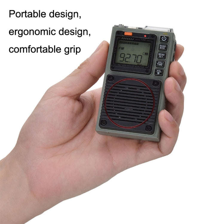 HanRongda HRD-787 High Performance Full Band Portable Bluetooth Card SOS Warning LED Lighting Rad...