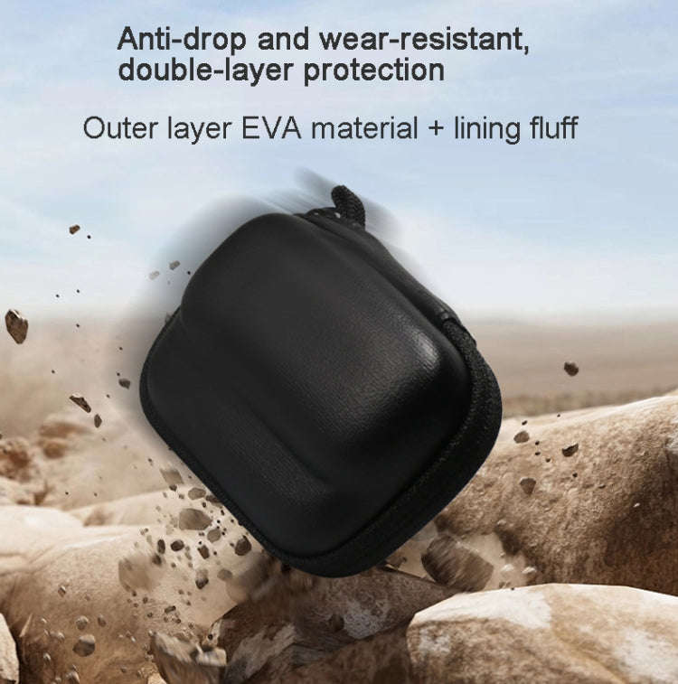 For Insta360 GO 3 Mini Body Bag Portable Storage Bag With Carabiner(Black)