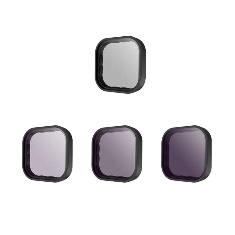 For GoPro Hero11 Black / HERO10 Black / HERO9 Black TELESIN Lens Filter, Spec: ND8/16/32+CPL