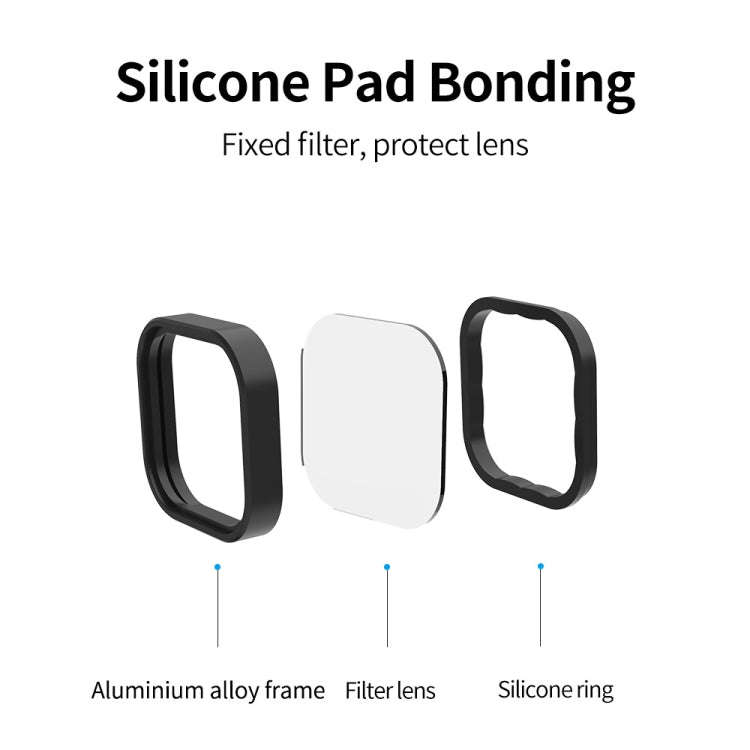 For GoPro Hero11 Black / HERO10 Black / HERO9 Black TELESIN Lens Filter, Spec: CPL