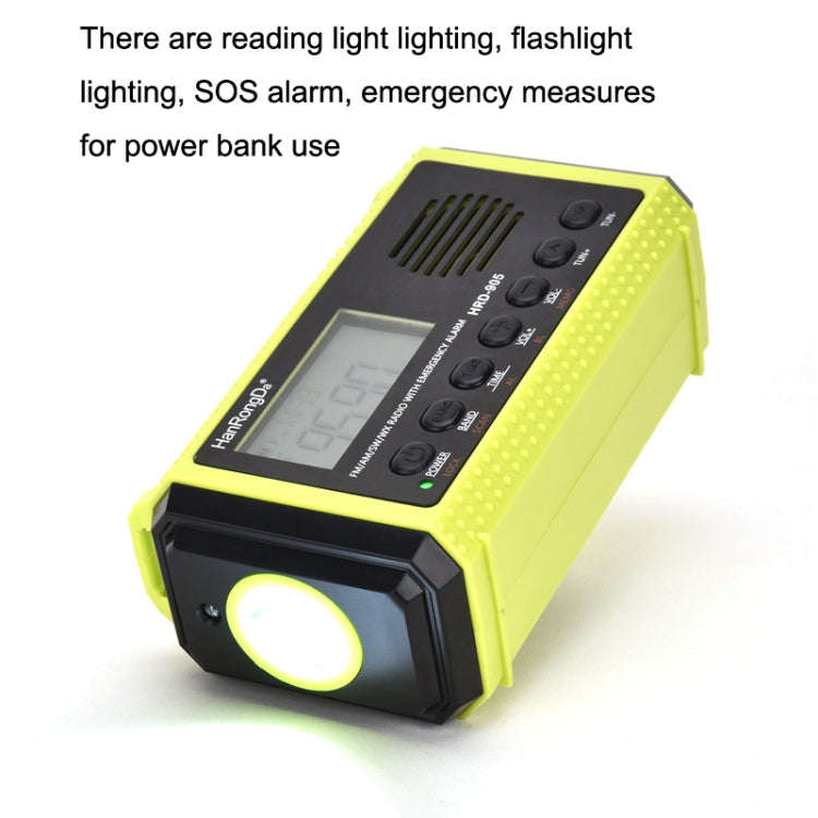 HanRongda HRD-905 Solar Charging LED Lighting Generation Disaster Prevention Emergency Full Band ...