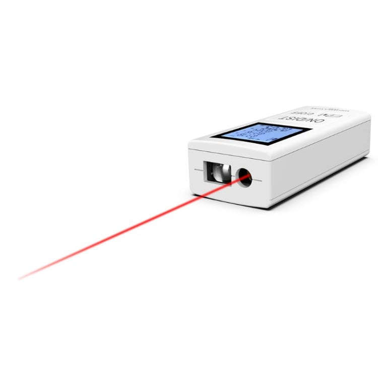 30m Mini Handheld Rechargeable Infrared Electronic Range Finder(White)