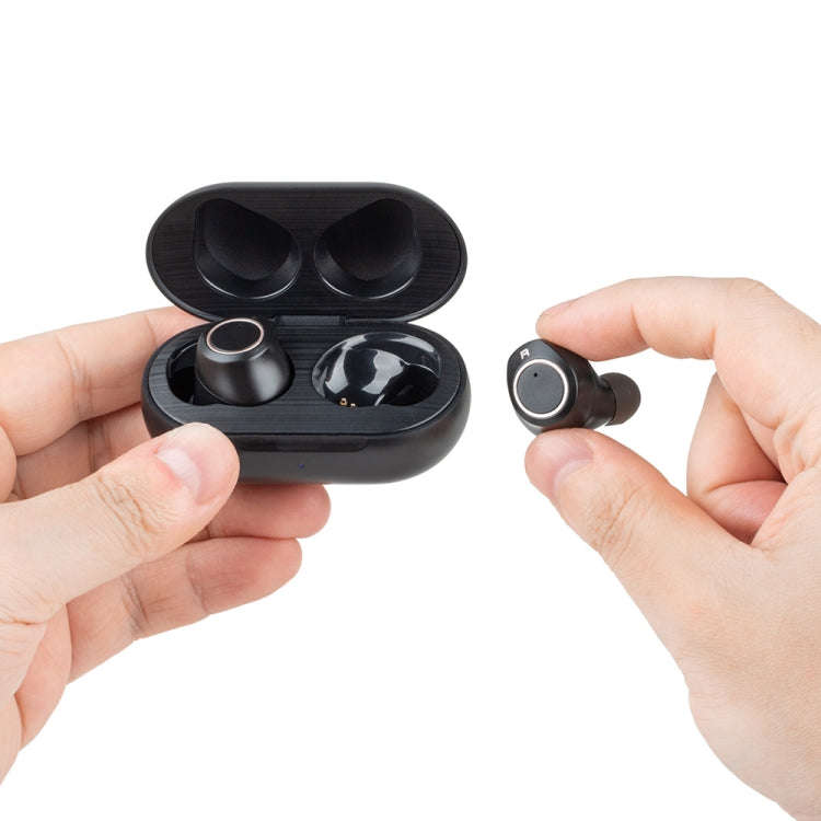 GE-T15 Mini USB Charging TWS Hearing Aid Sound Amplifier(Black)