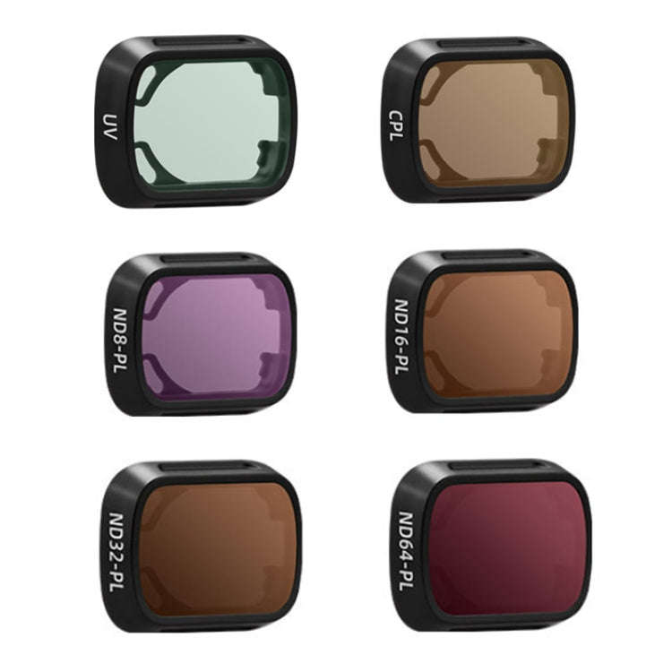 For DJI MINI3/MINI 3PRO BRDRC Filter Protective Glass, Style: 4pcs/set UV+ND8PL+ND16pl+ND32PL