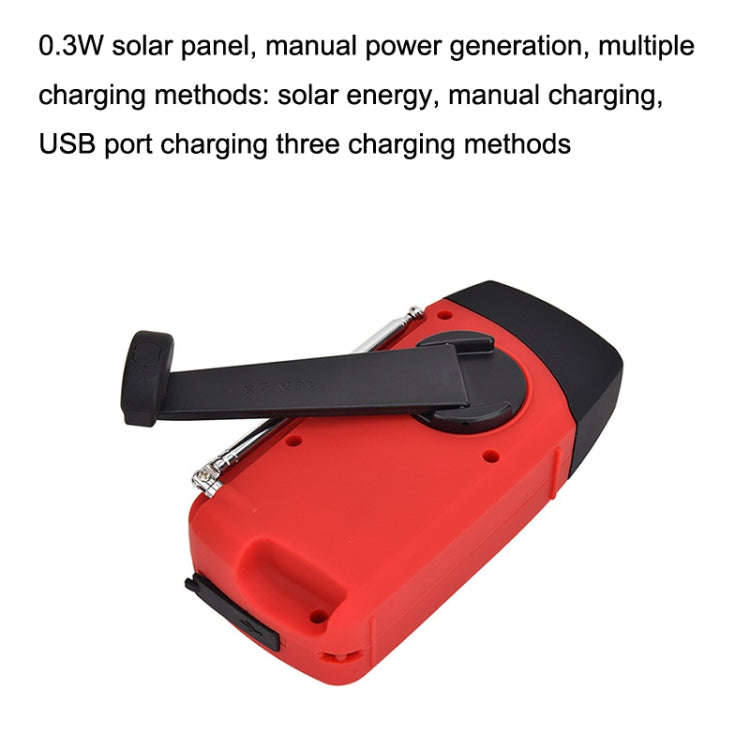 HanRongda HRD-902 Disaster Prevention and Emergency Solar Charging Lighting Mobile Portable Radio...