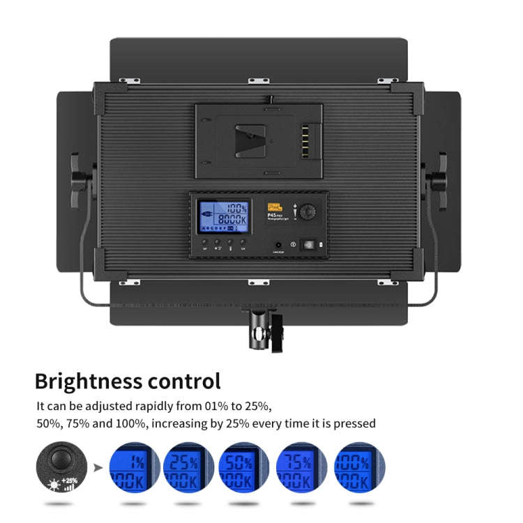 Pixel P45pro High Bright Dual Color Temperature Fill Light 120W Normal Bright Studio Camera Soft ...
