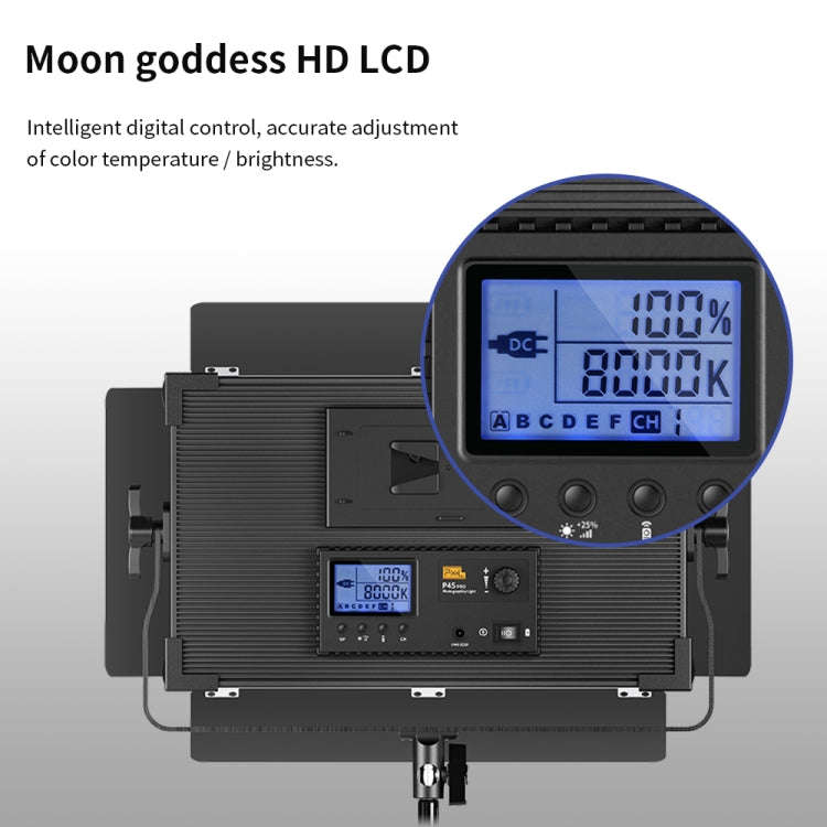 Pixel P45pro High Bright Dual Color Temperature Fill Light 120W Normal Bright Studio Camera Soft ...