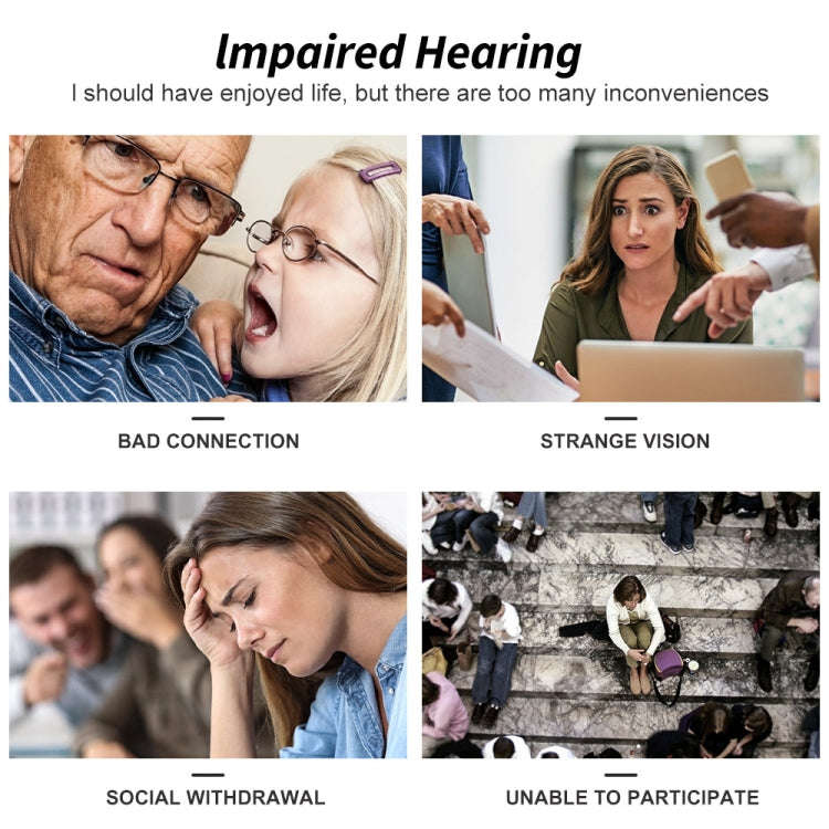AN127 Invisible In-Ear Hearing Aid Sound Amplifier For The Elderly And Hearing Impaired(Black Rig...