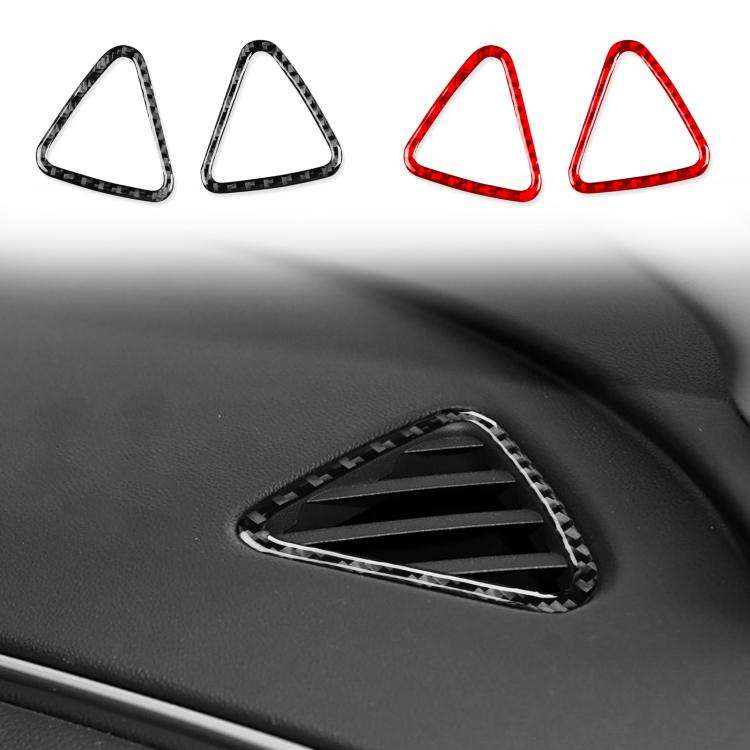 For Chevrolet Malibu 2016-2024 2pcs /Set Left-hand Drive Instrument Vent Decorative Sticker(Red)