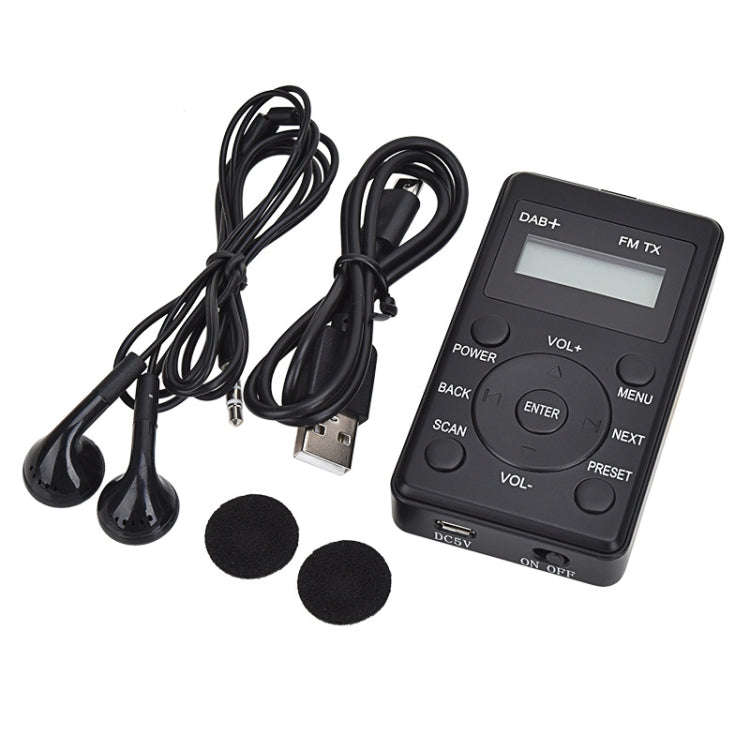 HanRongda HRD-100 Portable Digital Display DAB+ / DAB / FM Radio(Black)