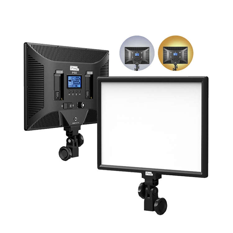 Pixel P50 Dual Color Temperature Flat Panel Fill Light 45W Soft Outdoor Shooting Fill Light For S...