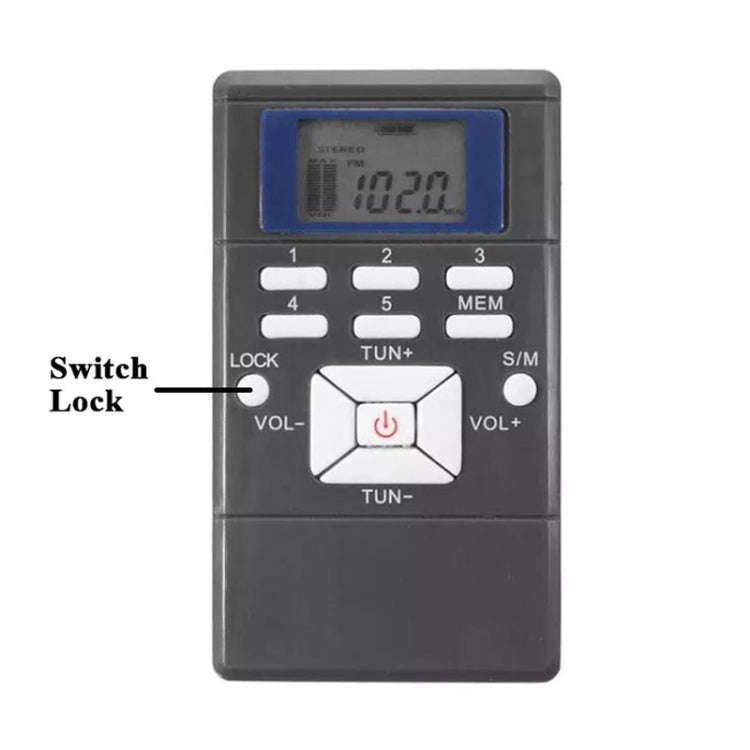 HanRongda HRD-109 Portable Mini FM Radio Conference Receiver(White)