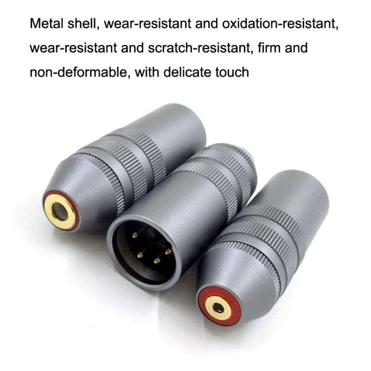 4 Core XLR to 4.4mm Amplifier Balance Female Headphone Adapter