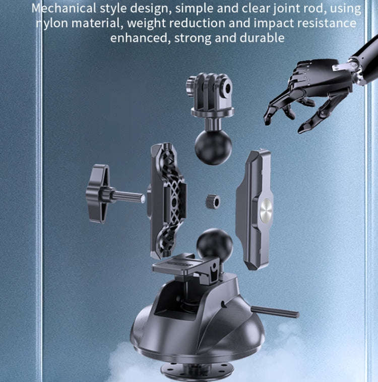 TELESIN Car Action Camera Holder Suction Cup 360 Degree Adjustable