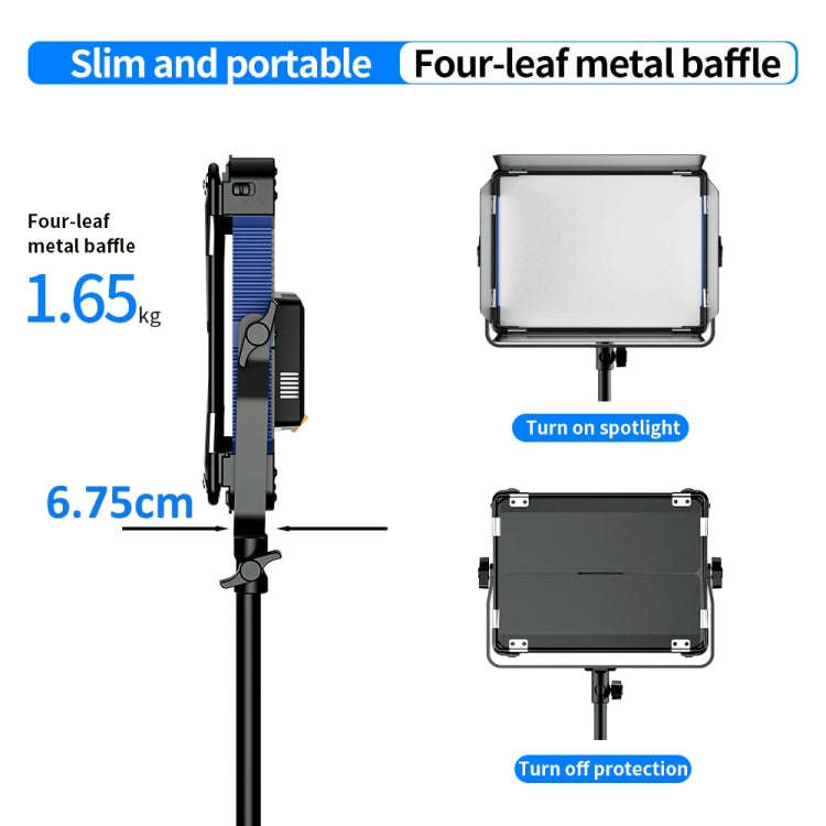 Pixel P80 60W 2600-10000K 542 LEDs Photography Fill Light Support Mobile APP Remote ControlAU ...