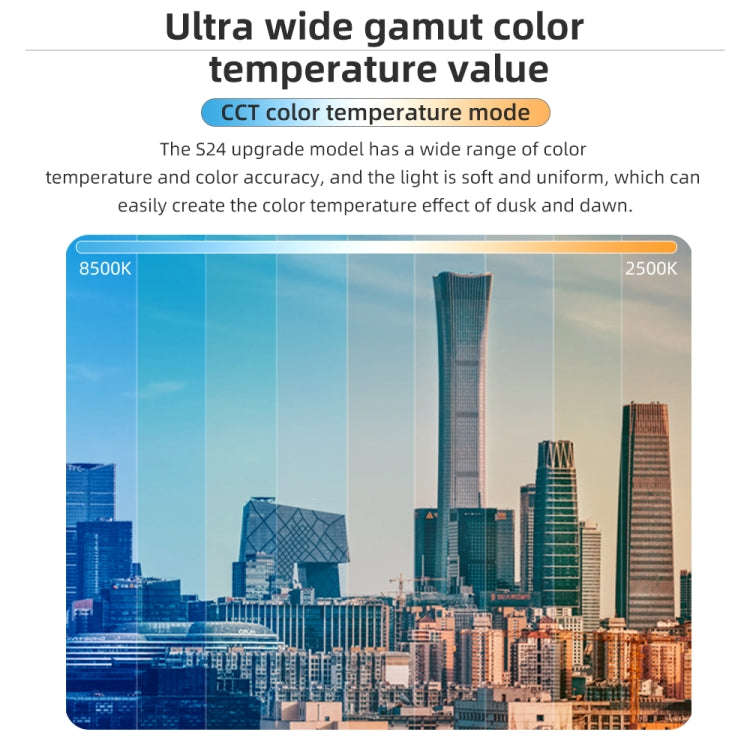 Pixel S24 RGB Fill Light Rod Handheld Portable Color Icelet Outdoor Videos Live Broadcast Studio ...