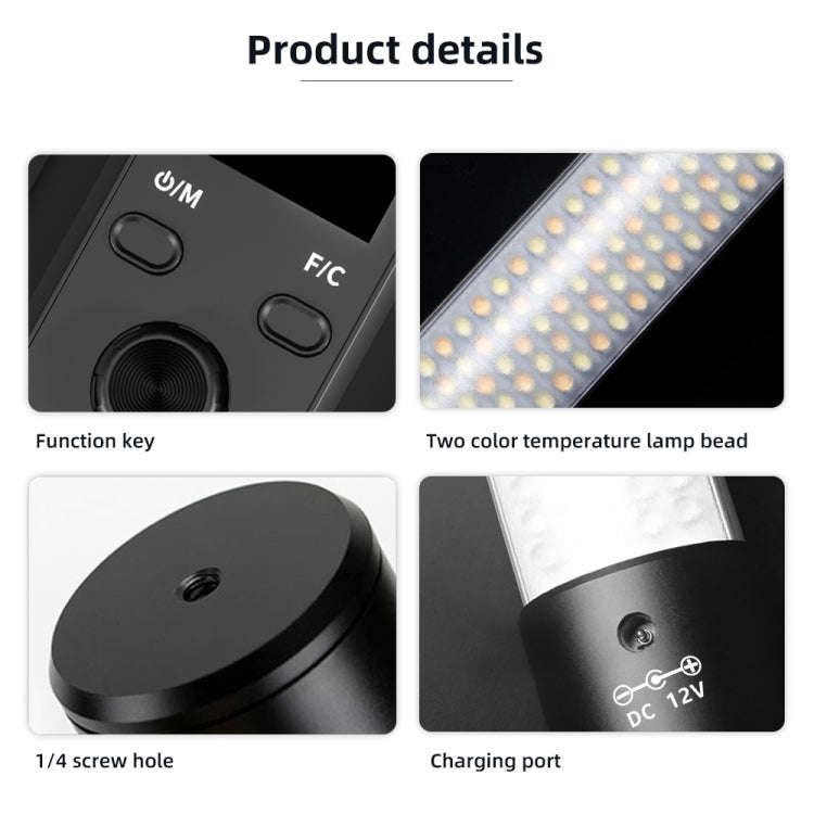 Pixel S24 RGB Fill Light Rod Handheld Portable Color Icelet Outdoor Videos Live Broadcast Studio ...