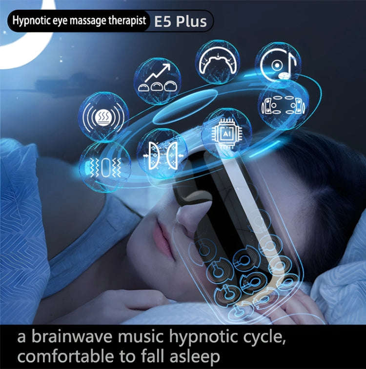 E5 Plus 26 Points Intelligent Eye Massager Adjustable Airbag Hot Compress Eye Protection Device(B...