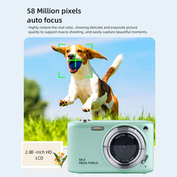2.88 Inch IPS Screen HD Digital Camera 16X Zoom Portable CCD Camera(Champagne Gold)