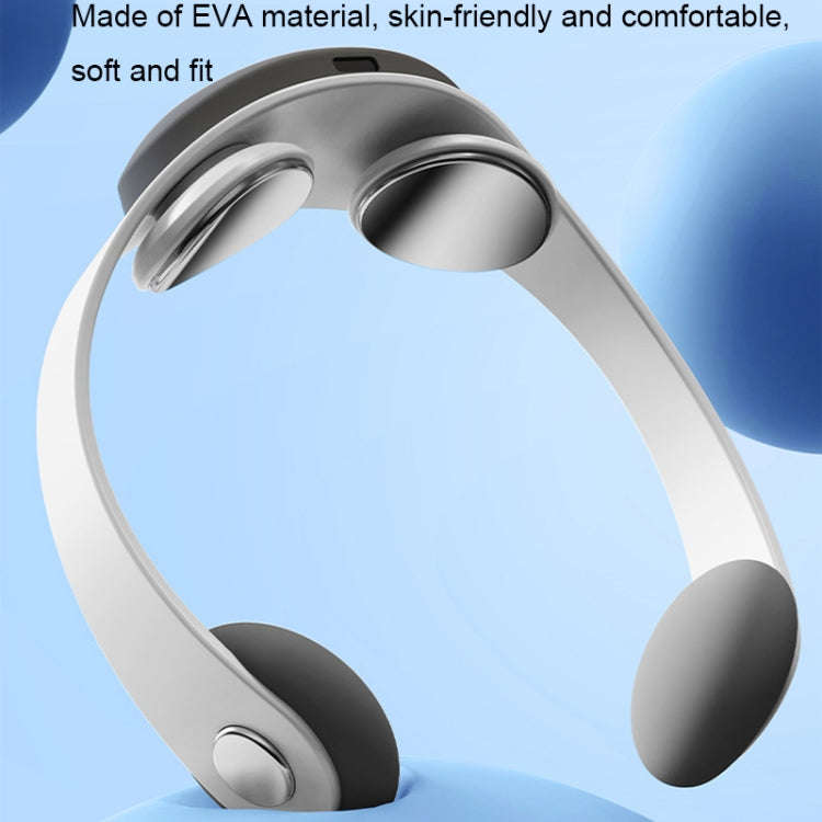 Cervical Spine Massager TENS Microcurrent Pulse Hanging Neck Massage Device(White)