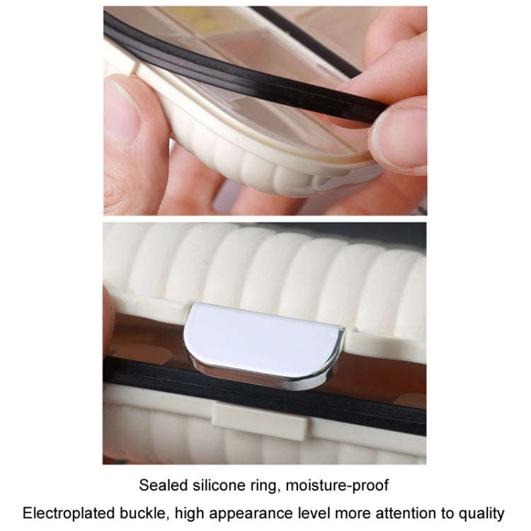 One Week Outdoor Travel Portable Medicine Dispensing Box Mini Airtight Box, Size: Large