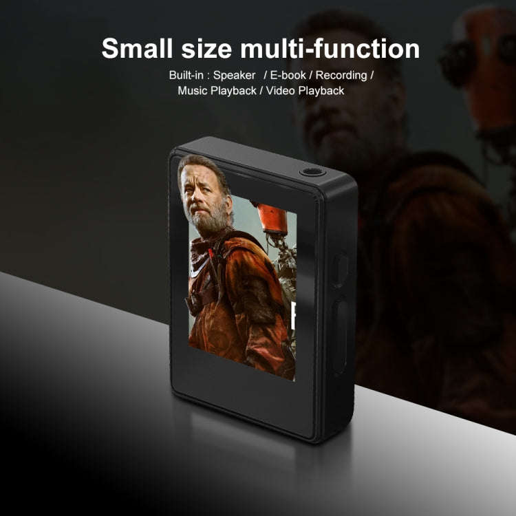 MP3 Music Player Bluetooth 5.0 Ebook Recorder MP4 Walkman 8GB(Black)