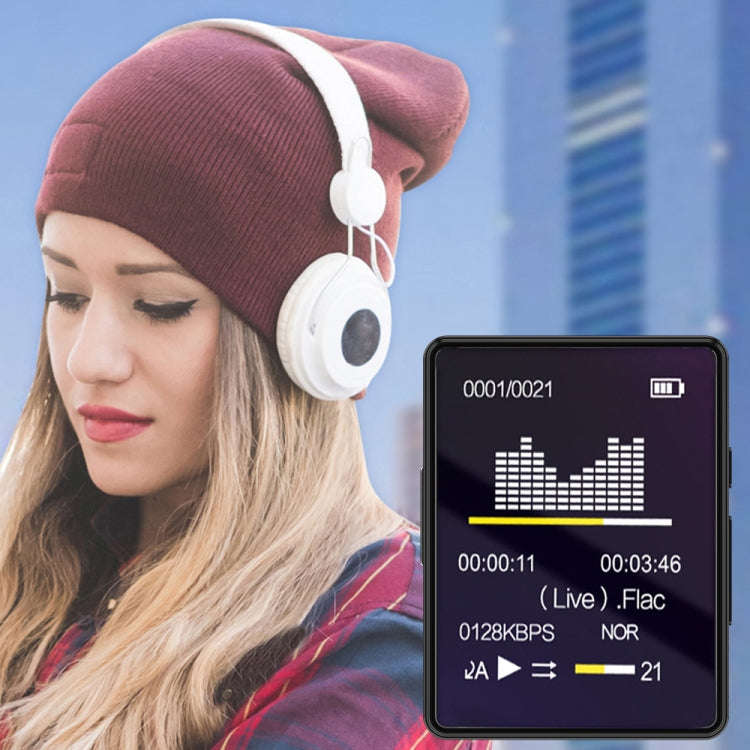 MP3 Music Player Bluetooth 5.0 Ebook Recorder MP4 Walkman Without Memory Card(Black)