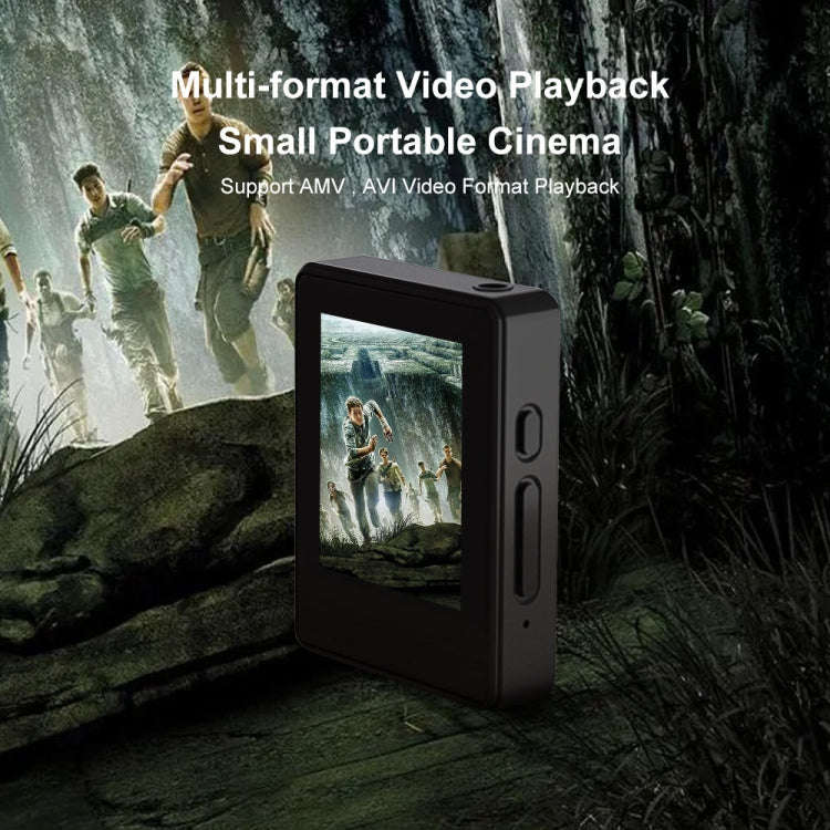 MP3 Music Player Bluetooth 5.0 Ebook Recorder MP4 Walkman Without Memory Card(Black)