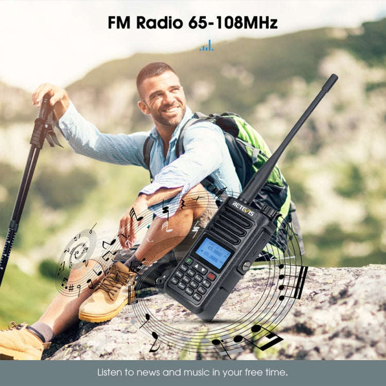 RETEVIS RA89 UV Dual-segment IP68 Waterproof Dual-guard Dual-standby Walkie Talkie(EU Frequency 1...