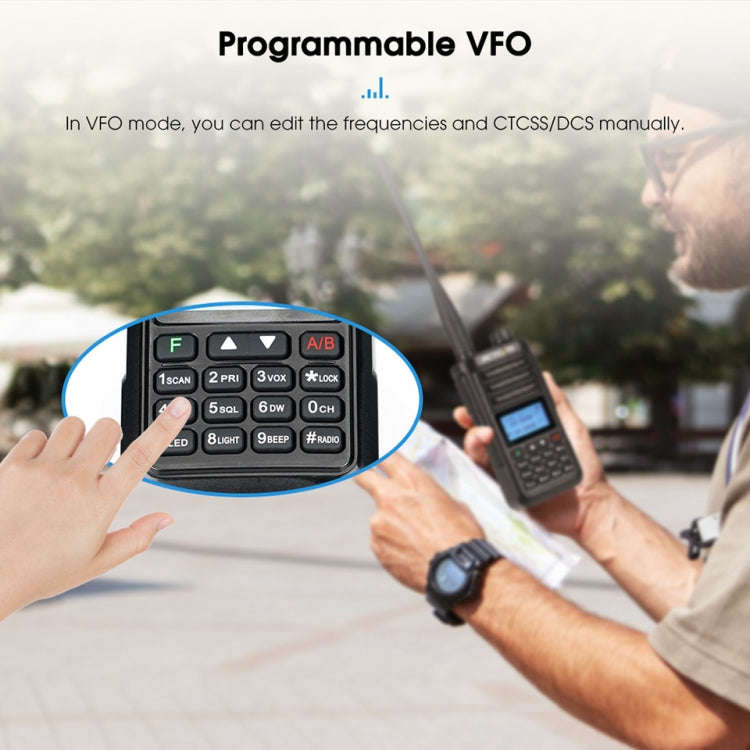 RETEVIS RA89 UV Dual-segment IP68 Waterproof Dual-guard Dual-standby Walkie Talkie(EU Frequency 1...