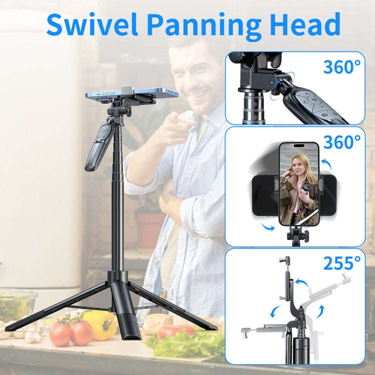 Pixel ST2 1.6m Anti Shake Selfie Stick Head Tripod Handheld Portable Folding Remote Control Outdo...