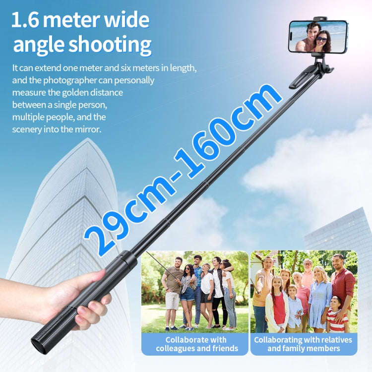 Pixel ST2 1.6m Anti Shake Selfie Stick Head Tripod Handheld Portable Folding Remote Control Outdo...