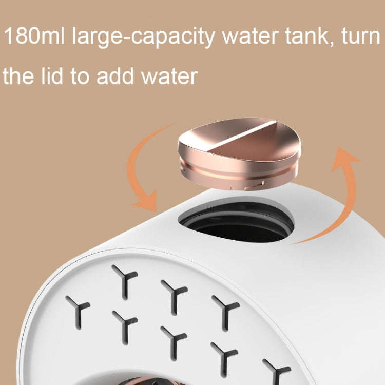 USB Spray Humidification Air Conditioning Fan Small Portable Desktop Air Cooler, Style: Plug-in (...